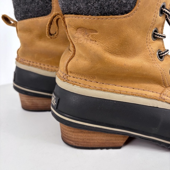 SOREL Slimpack II Lace Waterproof Boots in Elk Black 7.5 - Picture 8 of 16